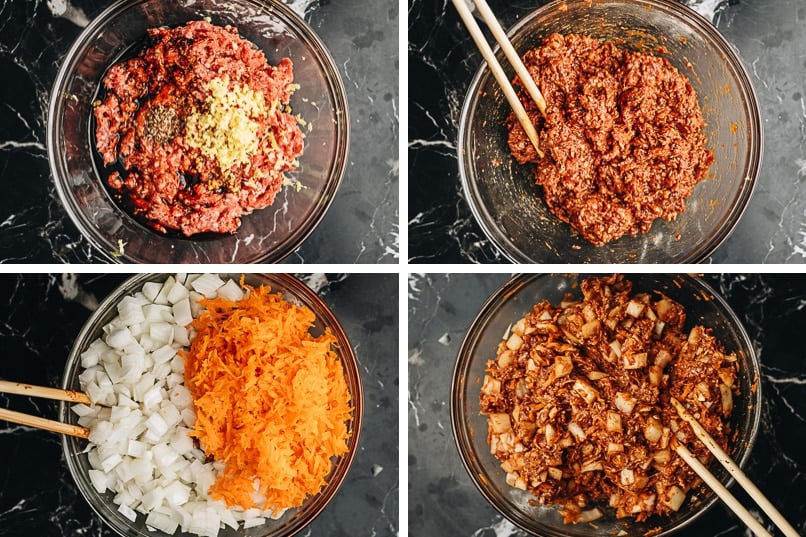Beef filling for dumplings
