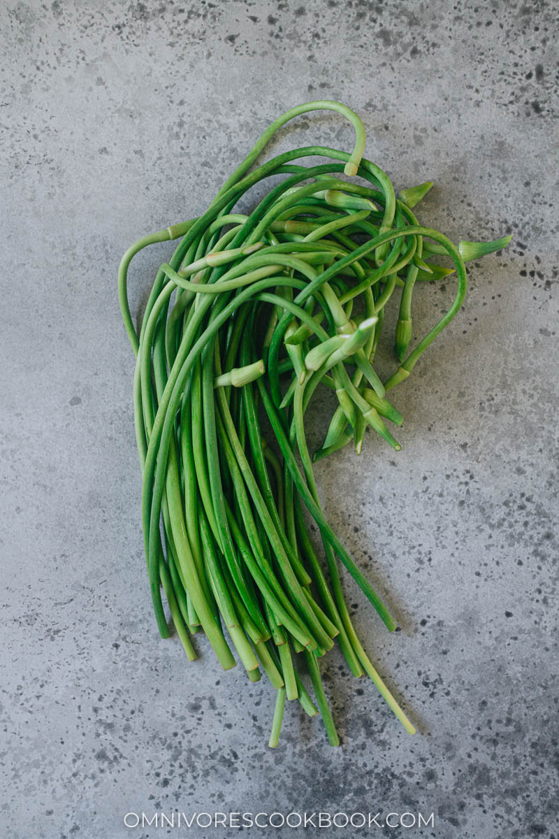 Asian garlic scape