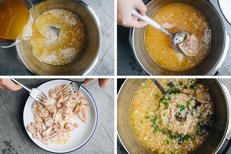How to make century egg congee step-by-step