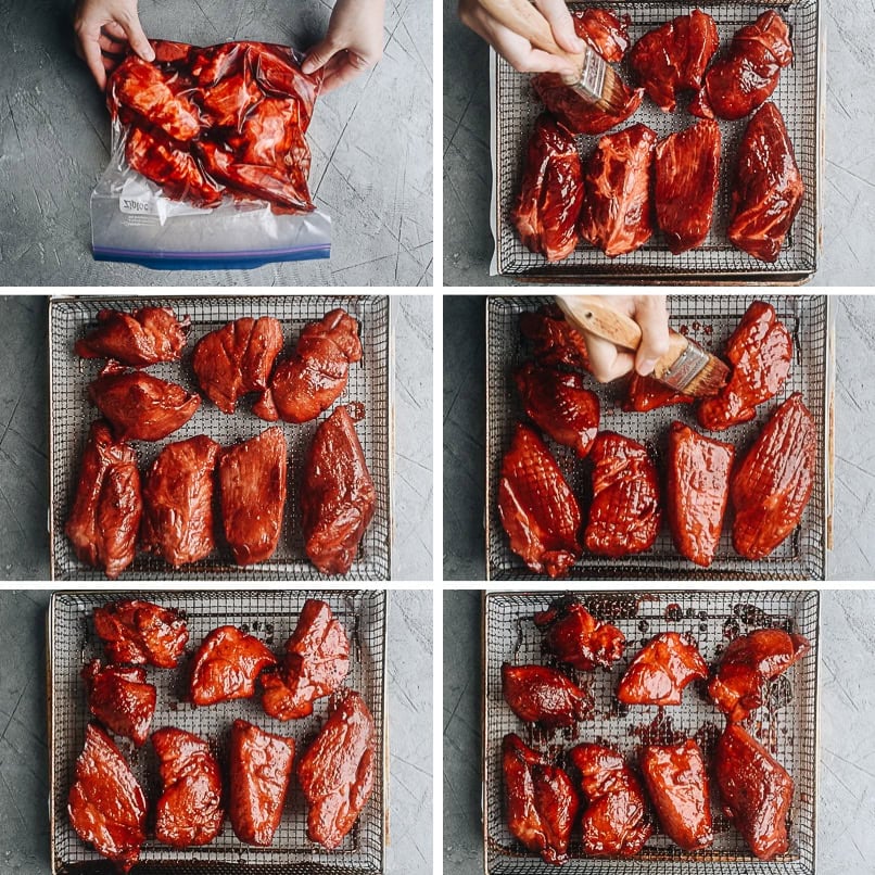 How to make air fryer char siu step-by-step