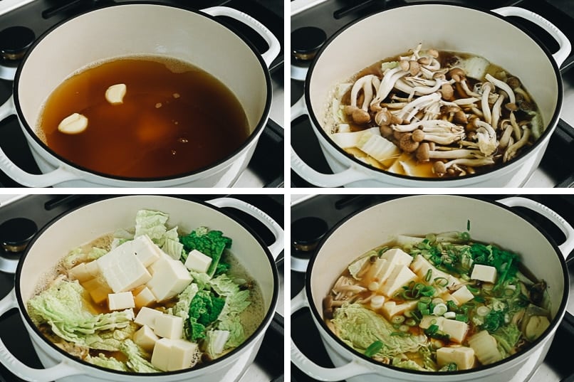 Steps to make Napa Cabbage Tofu Soup