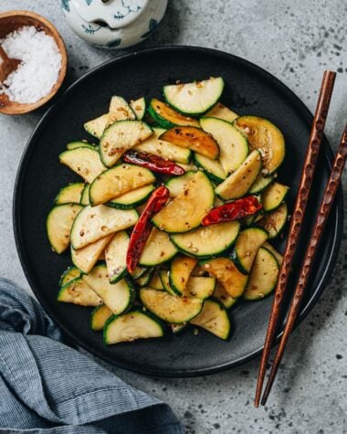 Chinese-style zucchini stir fry