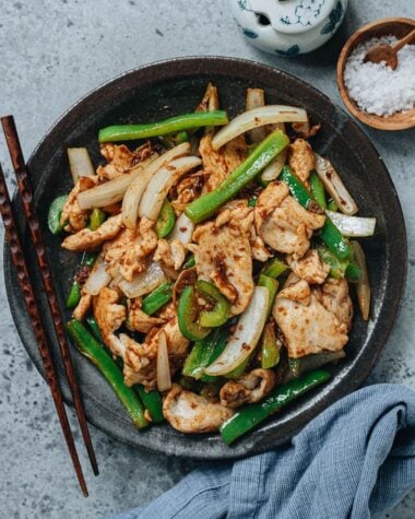 Easy stir fried chicken with shacha sauce