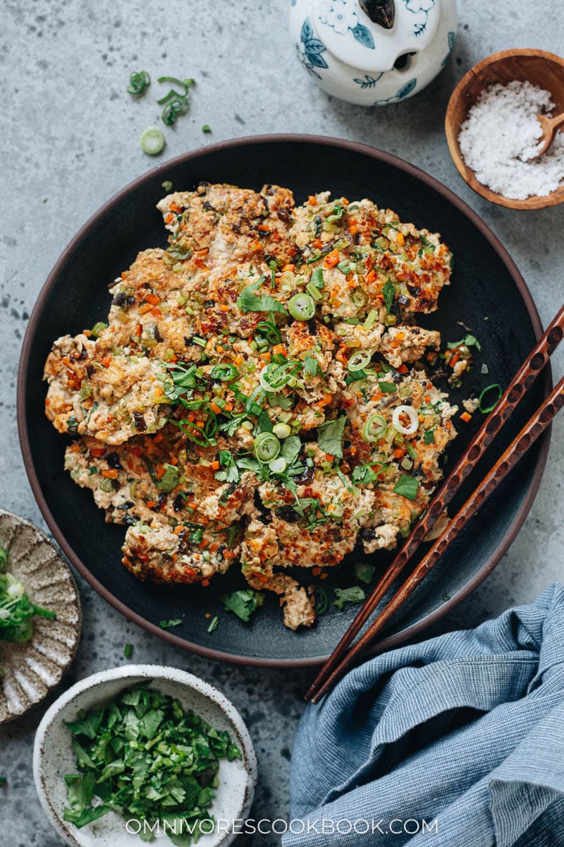 Ground turkey and tofu scrambled with veggies
