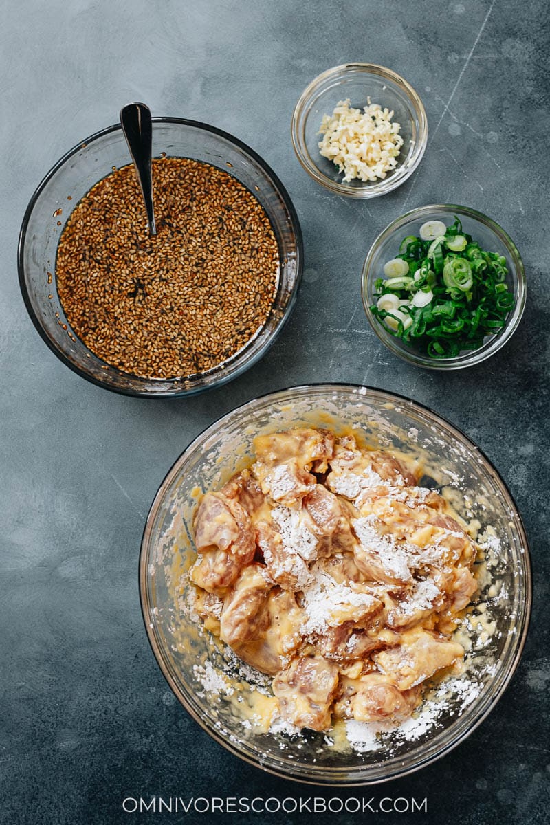 Sesame chicken ingredients