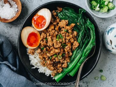 Chinese Ground Chicken Bowl
