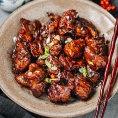 Beer duck is a traditional Chinese dish featuring tender juicy bone-in duck pieces braised in beer with savory sauces with a lot of aromatics. It is a festive main dish that can easily be prepared ahead of time and enjoyed later. Whether for a dinner gathering, New Year celebration or meal-prep for the week, it&rsquo;s a perfect main dish.