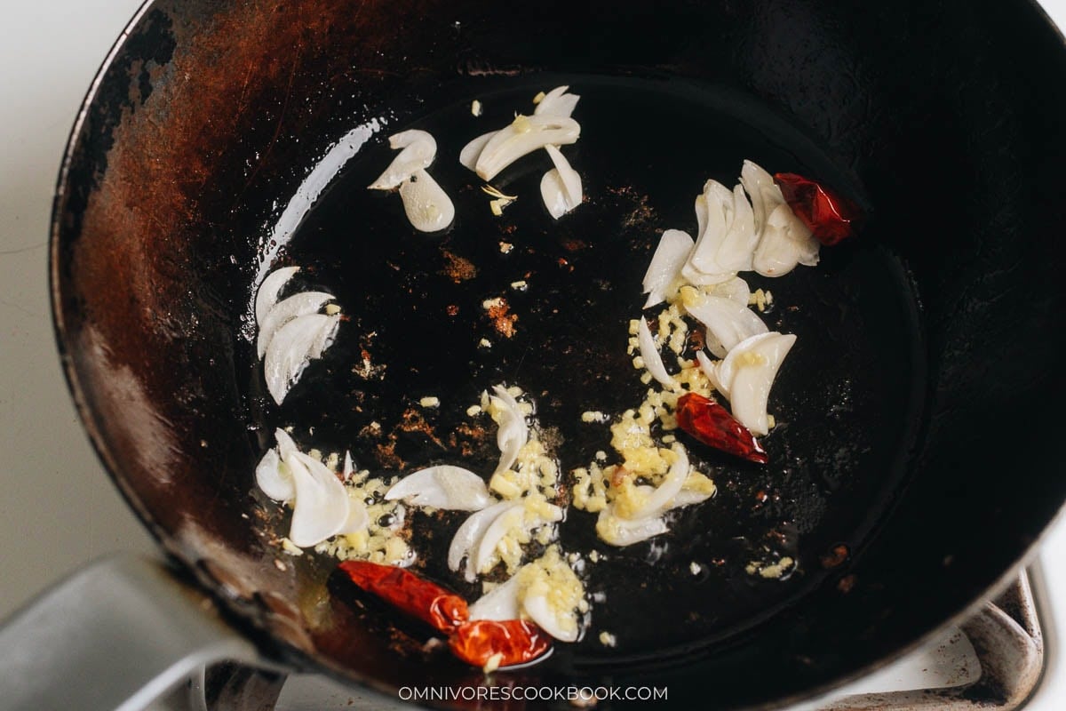 Cook the aromatics