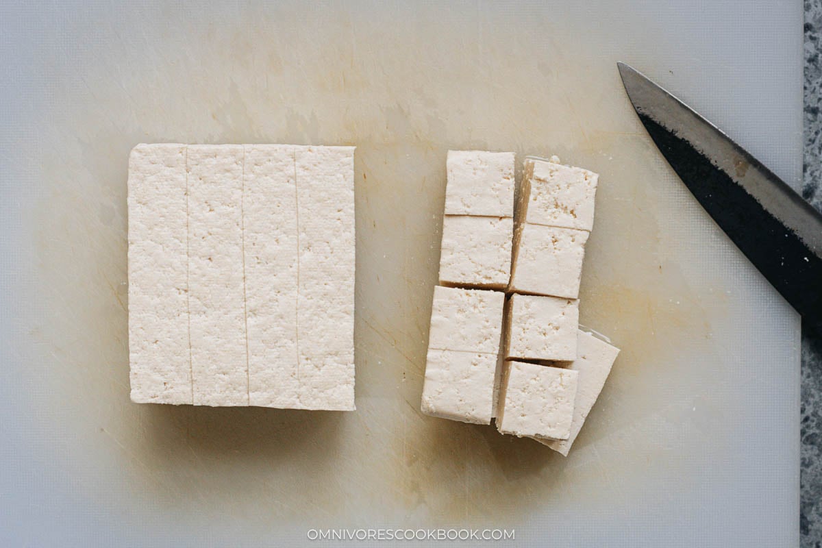 How to cut tofu