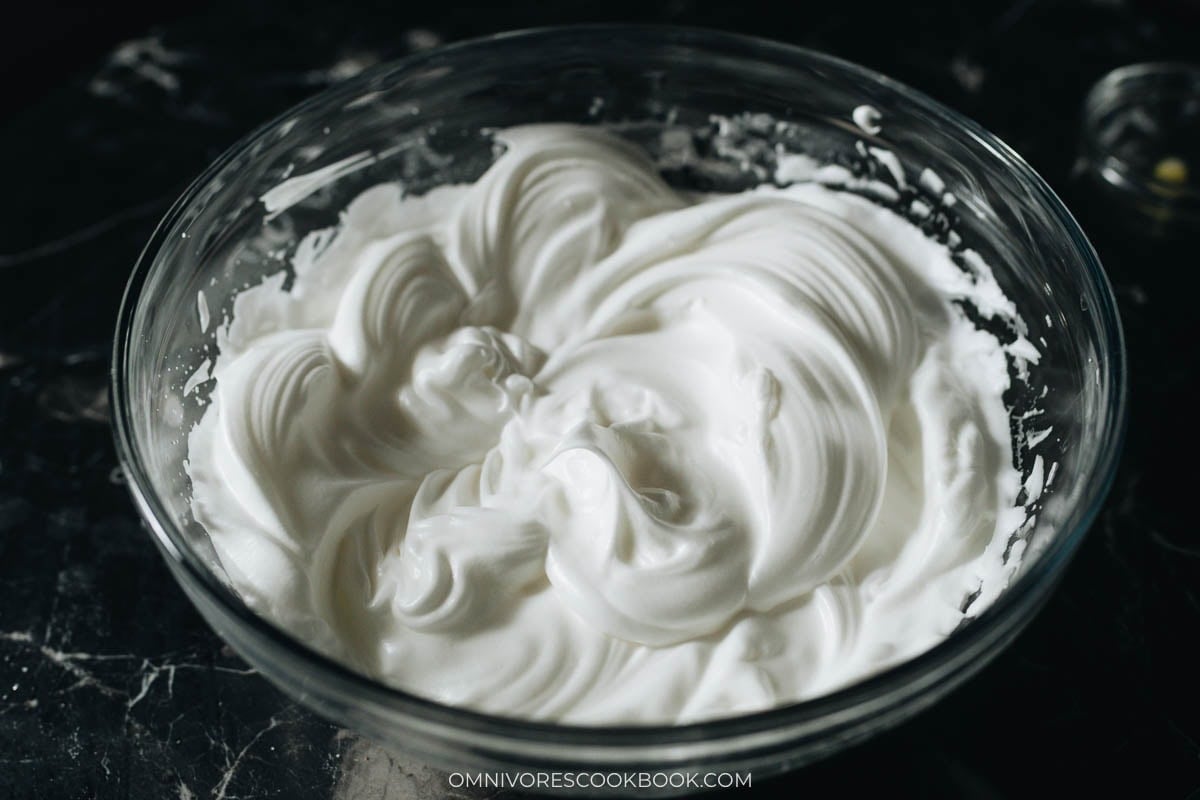 egg white peaks