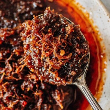 XO sauce spoonful