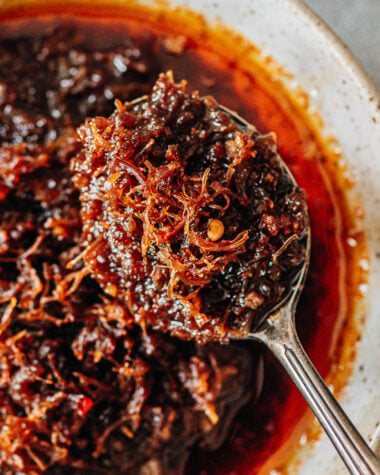 XO sauce spoonful