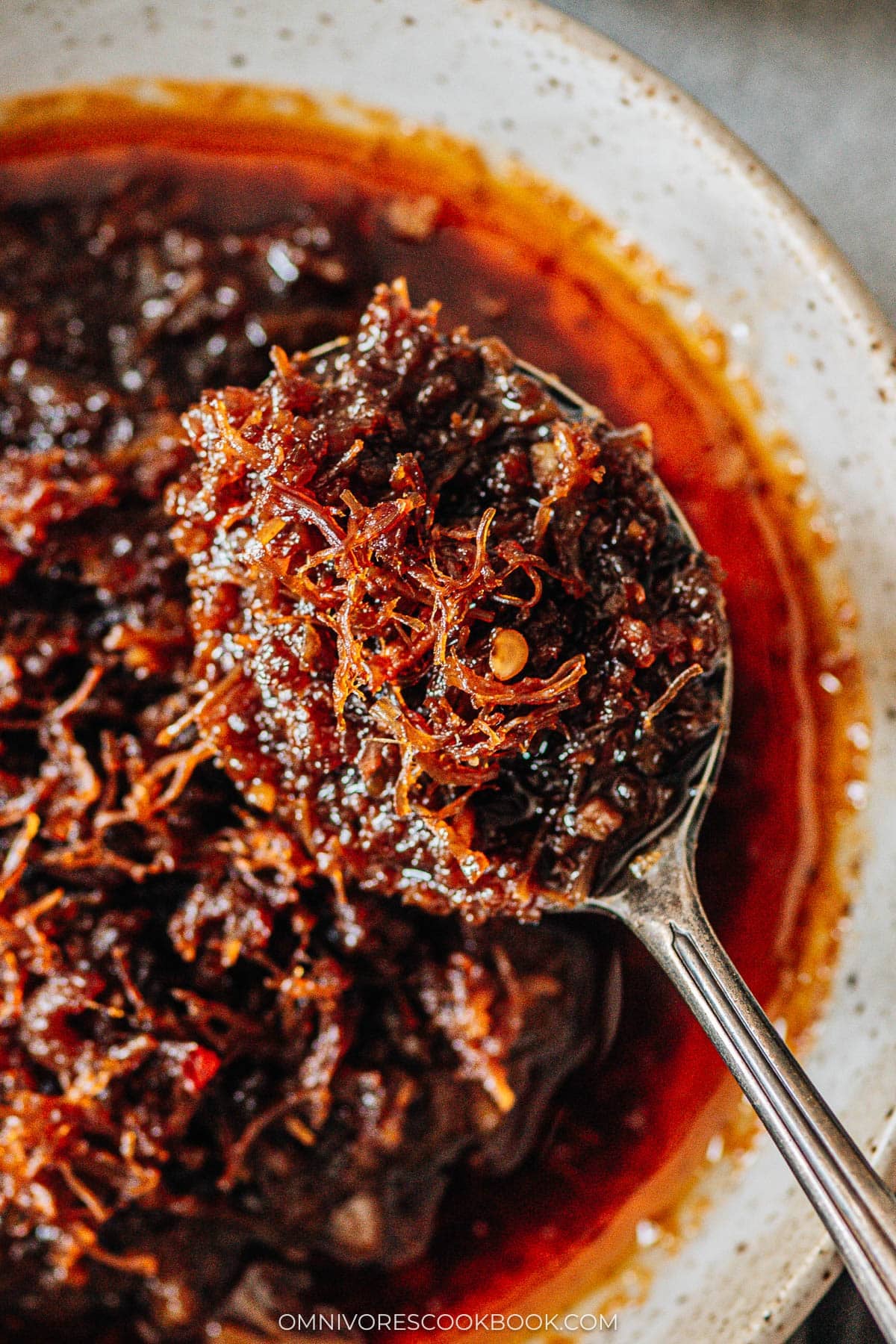 XO sauce spoonful