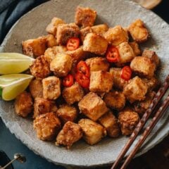 Chinese salt and pepper tofu