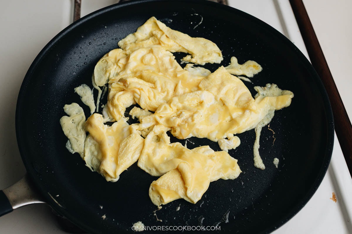 Scramble the eggs