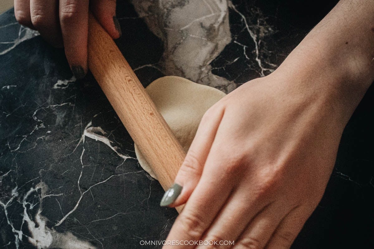 rolling the dough