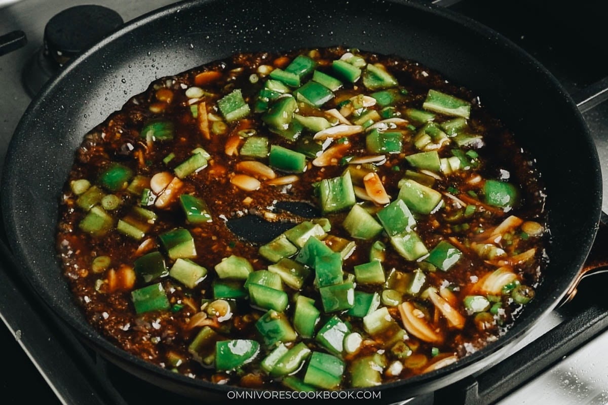 Cook the pepper