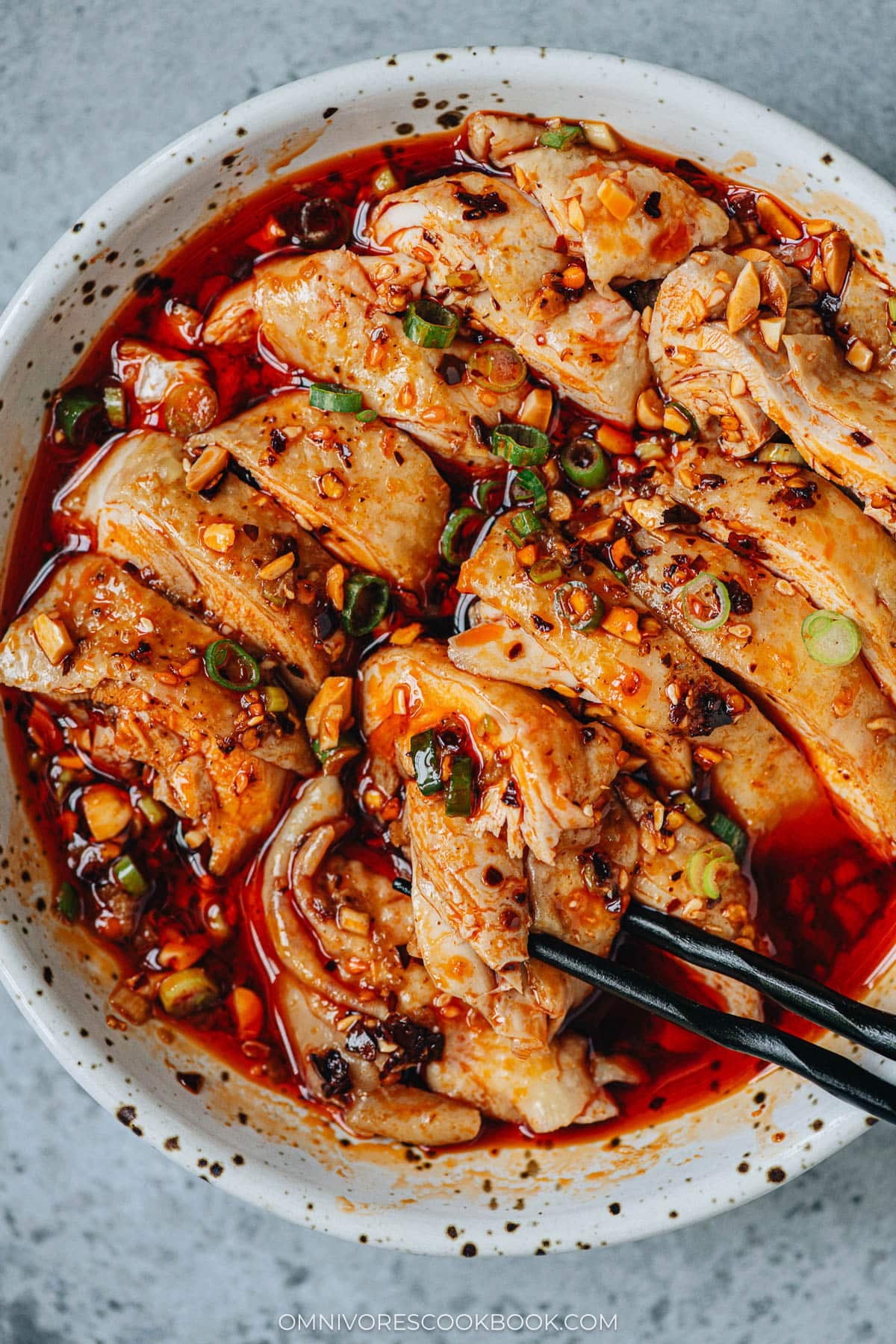 Mouthwatering Sichuan Chicken in Red Oil Sauce