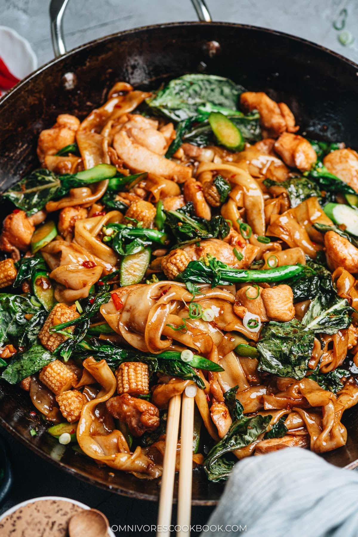 Thai drunken noodle
