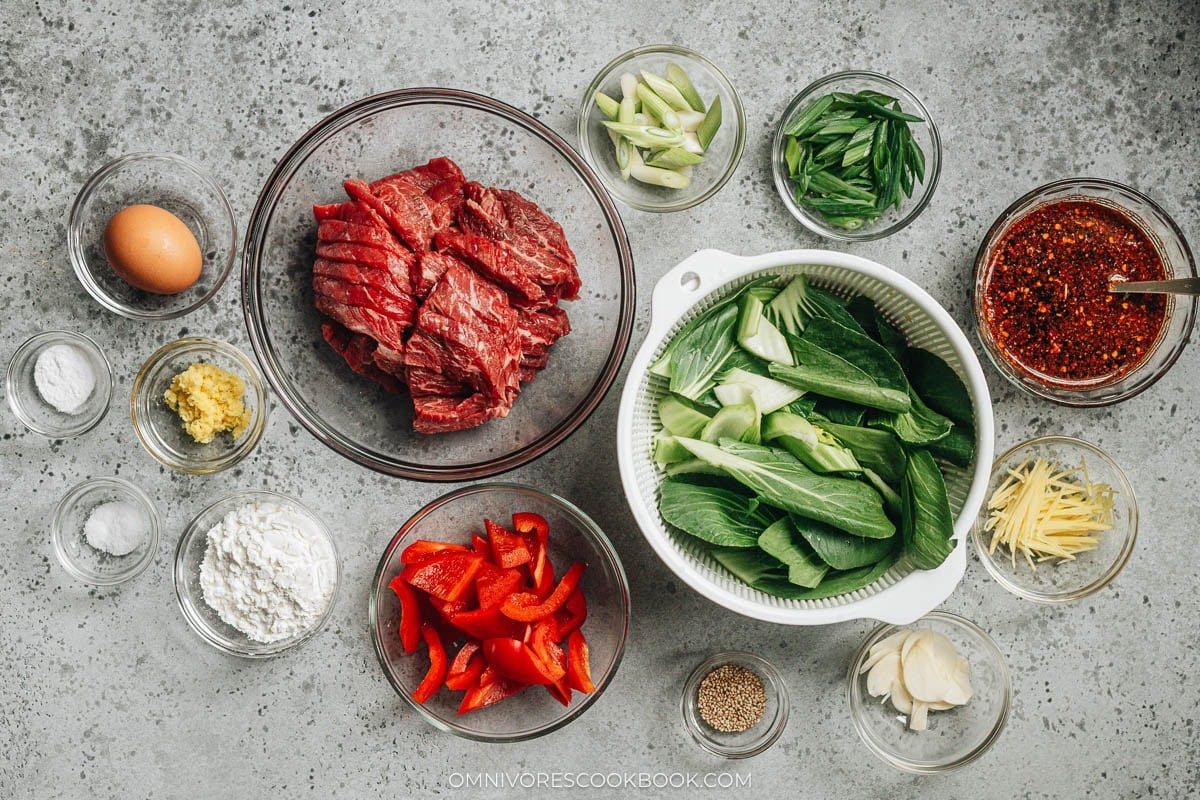 Prep for ginger beef