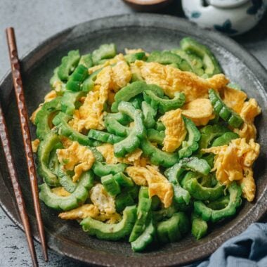 Bitter melon and egg stir fry