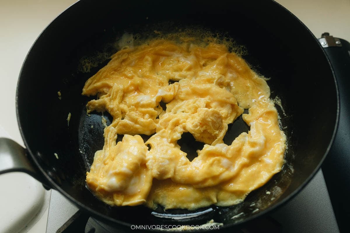 scrambling the eggs