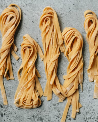 Chinese homemade egg noodles